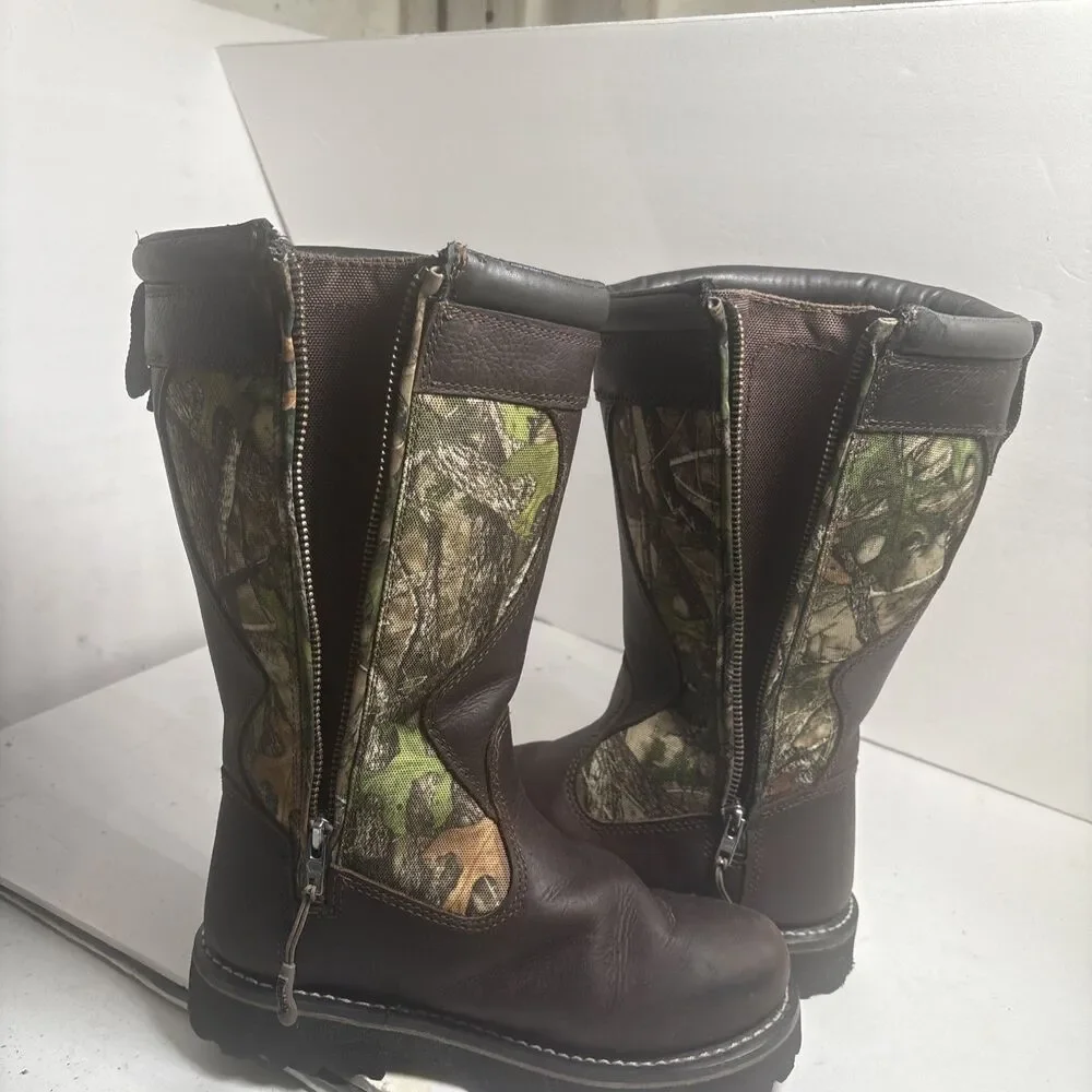 RED HEAD BAYOU III Waterproof Snake Boots Camo Size Men’s 6M  #3541632
